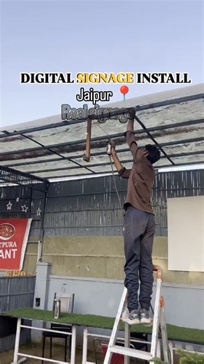 real.signage_jaipur on Instagram: "Digital signage install 😍 #signagemaker #reelitfeelit #signage #réel #art"