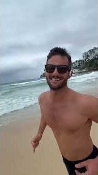 Day 95 Asking a stranger to join beach run 🏖️ Messi or Ronaldo? Follow for more, road to 10k