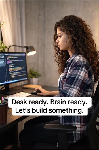 Preparing to disappear into a software project. What are you guys working on today? #VibeCoder #WomenInTech #TechTok #CodeLife #cursor