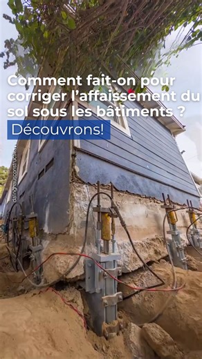 105K views · 1.5K reactions | Comment fait-on pour corriger l'affaissement du sol sous les bâtiments ? | Ingénierie France | Facebook