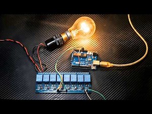 Arduino Relay Control 🔥 100W Bulb Blink using 8 Channel Relay Module
