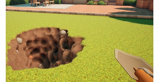 Dieses Spiel erfüllt euren Traum, ein unendlich tiefes Loch im Garten nach Schätzen zu graben