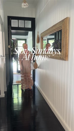 Slow Sunday mornings are my design test. If a home doesn’t feel good at 7am, coffee in hand, plants needing water, sunlight coming through, then it doesn’t matter how beautiful it photographs. I am also loving my new dress from @Salty Crush Comment “DRESS” and I’ll send you the details and a discount code 🤍 #affiliate This is what I mean when I say design for living, not for showing. A comfortable home comes from: 🤍good layout 🤍soft lighting 🤍materials that feel good to move through 🤍and cr