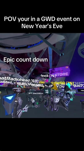 HAPPY NEW YEAR🥳🎉🥳🎉🥳🎉🥳🎉🥳🎉🥳🎉🥳🎉🥳🎉🥳🎉🥳🎉🥳🎉🥳🎉🥳🎉#newyear #oriondrift #fyp #cyberjack #gwdevent @Orion Drift VR and thanks @🌌Claire🌌 @cosmicglxy for hosting the event