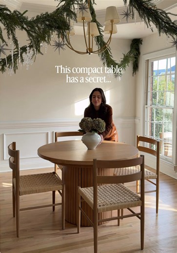 Compact Round Table for Effortless Hosting