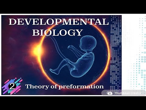 Theory of preformation - DEVELOPMENTAL BIOLOGY