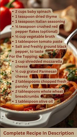 Roasted Pepper White Bean Casserole – Recipe by What Shall I Cook