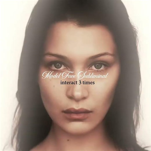 Model face subliminal high frequency