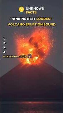 Loudest Volcano Eruption Sound You Must Know #volcano #eruption #compilation #top5 #trending #fyp