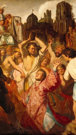 Rembrandt van Rijn. The Stoning of Saint Stephen
