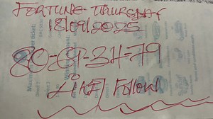 To predict the winning numbers for fortune Thursday 18/09/2025. | Felix Degraft