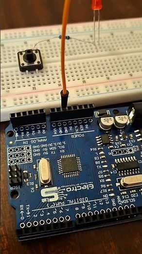 Arduino Button Controls LED | Easy Beginner Project