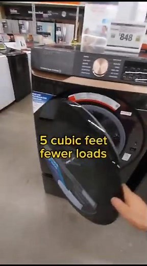 #Samsung WF50BG8300AV front load washer #washing machine #Samsung