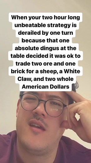 🤨 what are your most ridiculous game night stories?? There are certain board games that encourage a little bit of chaos and Catan is definitely one of them 😅 currently it’s on game night probation for me until some of the secondhand rage dies down😂 #boardgames #catan #settlersofcatan #boardgamegeek #gamenight | Might I Suggest A Game