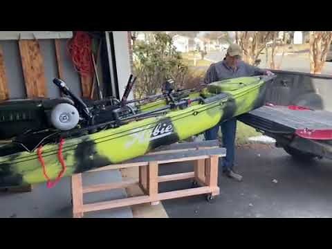Loading a Hobie Kayak PA 12 360 into your truck....EASY