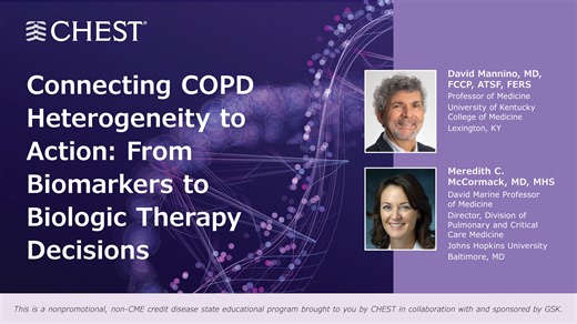 Connecting COPD Heterogeneity to Action: From Biomarkers to Biologic Therapy Decisions - 01.27.26