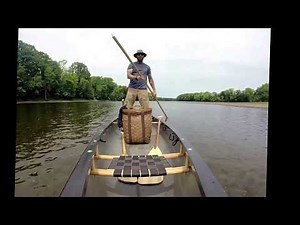 Canoe Poling Upriver