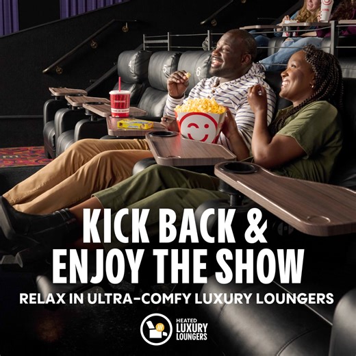 Experience epic amenities at Cinemark Century Redwood Downtown 20 and XD! Watch your next movie on wall-to-wall Cinemark XD screens while reclining in the ultra-comfy heated Luxury Loungers or motion D-BOX seats. Get tickets to experience these amenities today! | Cinemark