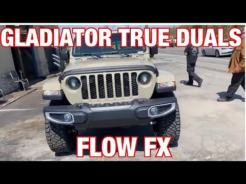 2020 Jeep Gladiator TRUE DUAL EXHAUST w/ FLOWMASTER FLOW FX!