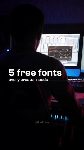 5 Free Fonts Every Creator Needs in 2026 🔥