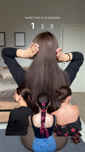 Three beautiful and easy hairstyles for every day 👌🏼 Save and try it 🥰