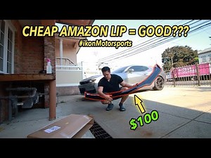 this $100 Amazon lip is actually good... [ikon motorports front lip install Camaro 2SS]