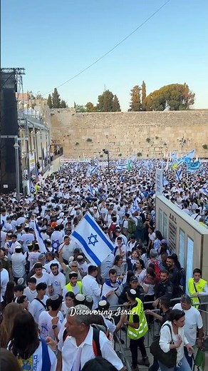 Jerusalem Day celebrations at the Western Wall Plaza in the Old City of Jerusalem, Israel 2024