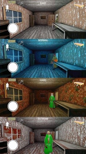 EASY vs EXTREME ARMY BALDI GRANNY