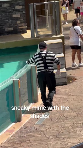 Sneaky Mime with Shades: A CapCut Creation