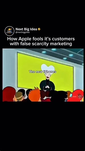 Next Big Idea on Instagram: "Apple uses scarcity marketing as a deliberate business strategy to drive demand, create a sense of exclusivity, and build brand loyalty by generating a “fear of missing out” (FOMO) among consumers. This is a common tactic in the retail and tech industries, designed to influence consumer behavior and purchasing decisions. Key aspects of how Apple employs this strategy include: Product Launch Events: Apple generates immense excitement and anticipation through highly pu