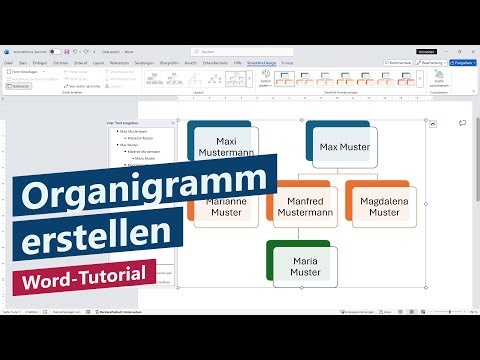 Creating an organizational chart – Word tutorial