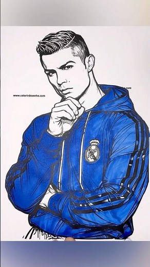 Cristiano Ronaldo Coloring #drawing #art #cristianoronaldo #ronaldo