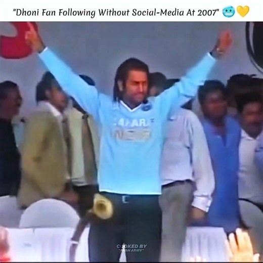 "Ms Dhoni Fan Following Without Social-Media In 2007"...! 🔥💛 | Ms Dhoni Aura In 2007 | #msdhoni