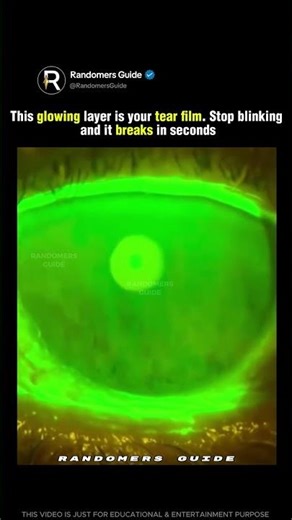 This Eye Test Shows How Fast Your Tears Dry 😳 #Shorts