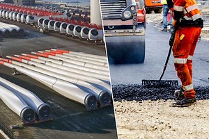 Une nouvelle technologie transforme les pales d'éoliennes usagées en asphalte pour les routes