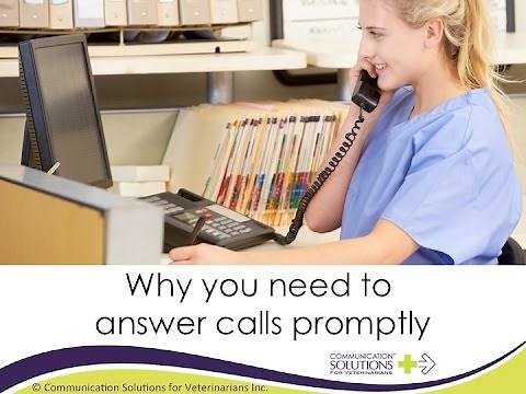 Why you need to answer calls promptly at your veterinary clinic