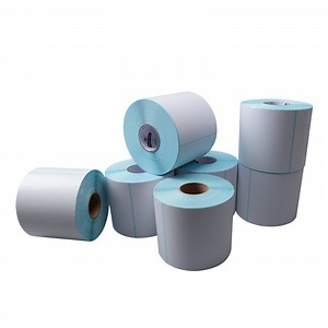 [Hot Item] Blank White 4 X 6 Inch Direct Thermal Blank Shipping Paper Label Roll Barcode Sticker 100X150 Thermal Label