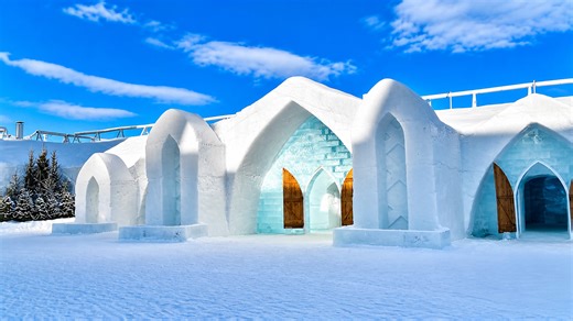 A hotel made entirely of ice in Quebec