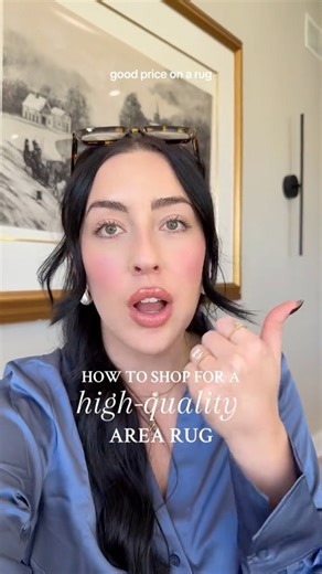 number 5 is the biggest indicator of a rug that’s overpriced, so always check that!! Some of my favorite places to buy rugs: Wayfair Lulu and Georgia Crate and Barrel Rugs USA HomeGoods Ruggable Amazon.com Walmart #rugs #homedecorideas #budgethomedecor #homedesign #designtips | A House To Homey