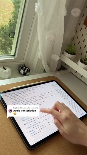 Replying to @Mini_likes_it Introducing Audio Transcripts🎙️✨ 👂Have you heard? Note taking just got smarter. Our new Audio Transcription feature gives you automatic, time-stamped transcripts of lectures or meetings that you can review at your own pace! 🔎With Audio Transcripts, you don’t need to worry about missing any details. Relax and focus on the bigger concepts! Copy, paste, and search within time-stamped text to make sure you never miss a thing. 💙Audio Transcription will be available in N