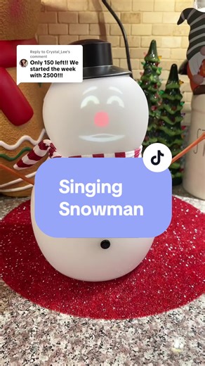 Replying to @Crystal_Lee Frostbyte the singing snowman is the cutest Christmas decoration! This snowman sings, tells jokes, and is so much fun!! #frostbyte #singingsnowman #christmasdecor #tiktokshopcreatorpicks #tiktokshopblackfriday
