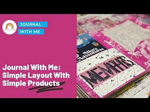 Simple Journal With Me in my Composition notebook junk journal / art journal / smash book /glue book