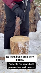 7.8K views · 239 reactions | Suitable for hand-held percussion instrumens. #snow #outdoors #camping #survival #bushcraft #winter | Marusya Outdoors | Facebook