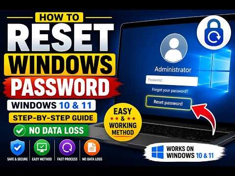 🔥 Forgot Your Windows Password? Reset It Without Losing Data! | Windows 10 & 11