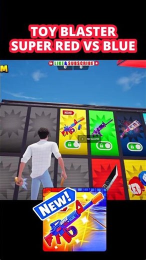 I LEAKED TOY BLASTER IN SUPER RED VS BLUE