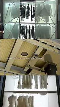 Transform Your Walk-in Closet with This Smart Rotating Wardrobe System#wardrobe #homeautomation