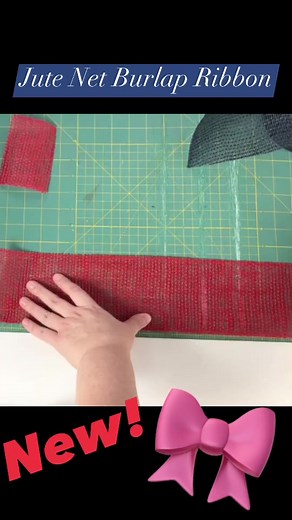 Our new Jute Net Burlap Ribbon makes the prettiest bows! Available in 4, 6 and 10 inch widths, and in ten great colors. | Craft Outlet