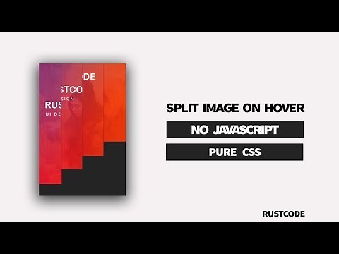 Split Image On Hover | HTML & CSS
