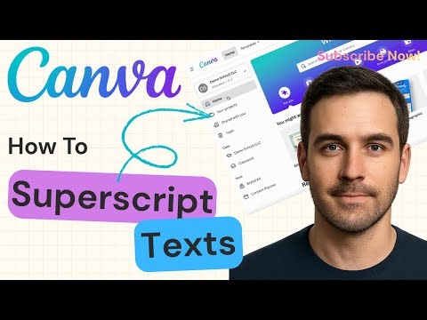 How to Superscript in Canva | Canva 2025