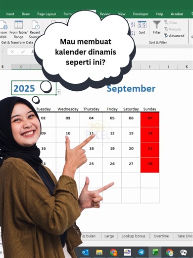 Cara Membuat Kalender Otomatis di Excel Office 2019 📅👌 #exceltips #exceltutorial #tutorial #exceltricks #excelmastery #exceltipsandtricks #excelshortcut #excelformulas #learnexcel #excelexpert #excelindonesia #dataanalysis #excelforlife #excelmagic #exceltools #excelsimplified #excelsolutions #exceltraining #excel